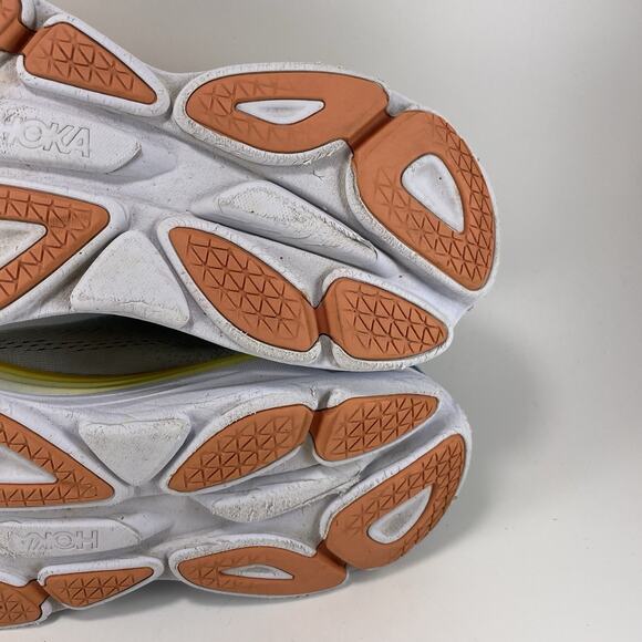 Hoka One One Bondi 8 Running Shoes Womens Size 10.5 B Summer Song Blue Yellow - Picture 9 of 11